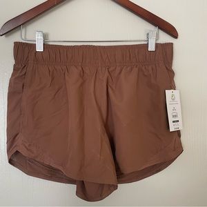 Lined Athletic Shorts in Rust • Workout, fit, athletic, athleisure, exercise•